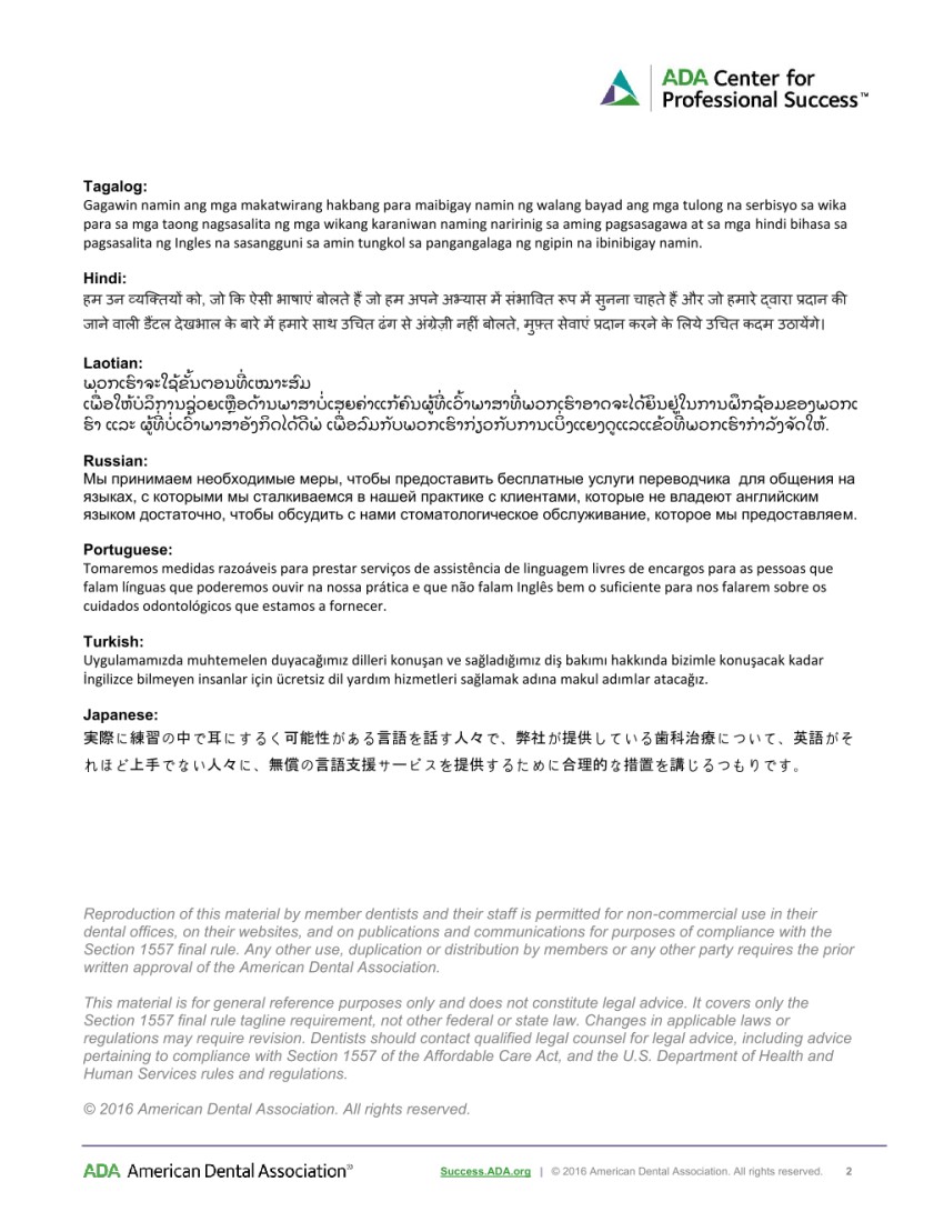 Non-Discrimination Notice - Maniscalco Oral Facial Surgery - AL_1557TaglineTranslation-page2